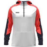 JAKO Zip Hoodie Dynamic weiß/coral/marine