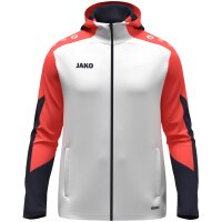 JAKO Kapuzenjacke Dynamic weiß/coral/marine