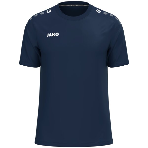 JAKO T-Shirt One Cotton marine/weiß