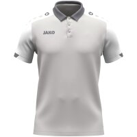 JAKO Polo Dynamic hellgrau/weiß/grau