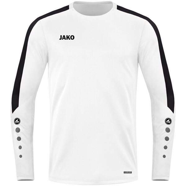 JAKO Sweat Power weiß/schwarz