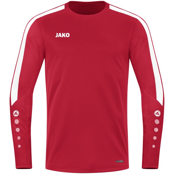 JAKO Sweat Power rot/weiß