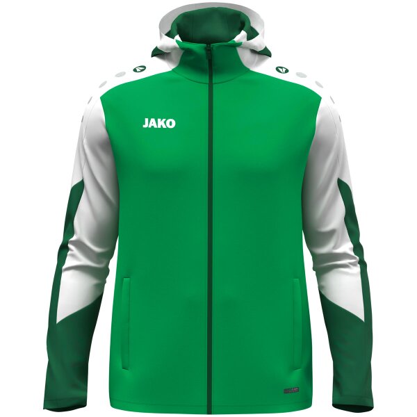 JAKO Kapuzenjacke Dynamic grün/weiß/dunkelgrün