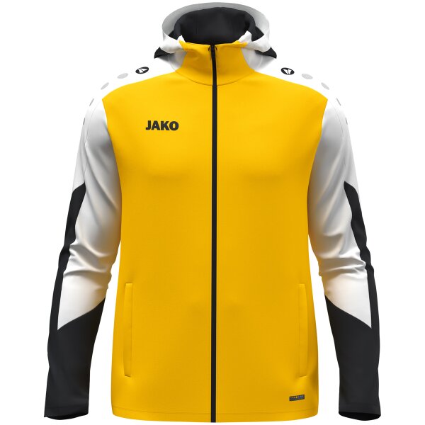 JAKO Kapuzenjacke Dynamic gelb/weiß/schwarz