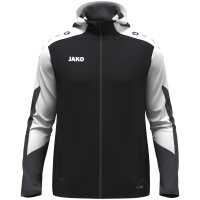 JAKO Kapuzenjacke Dynamic schwarz/weiß/anthrazit