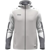 JAKO Kapuzenjacke Dynamic hellgrau/weiß/grau