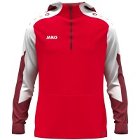 JAKO Zip Hoodie Dynamic rot/weiß/dunkelrot
