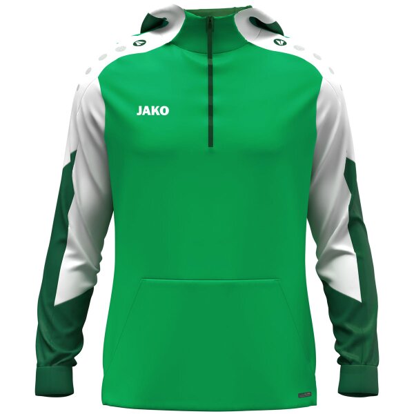 JAKO Zip Hoodie Dynamic grün/weiß/dunkelgrün