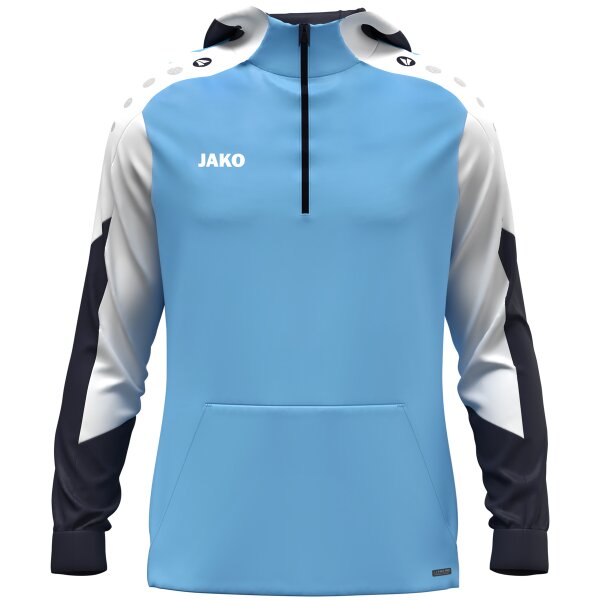 JAKO Zip Hoodie Dynamic skyblue/weiß/marine