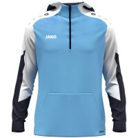 JAKO Zip Hoodie Dynamic skyblue/weiß/marine