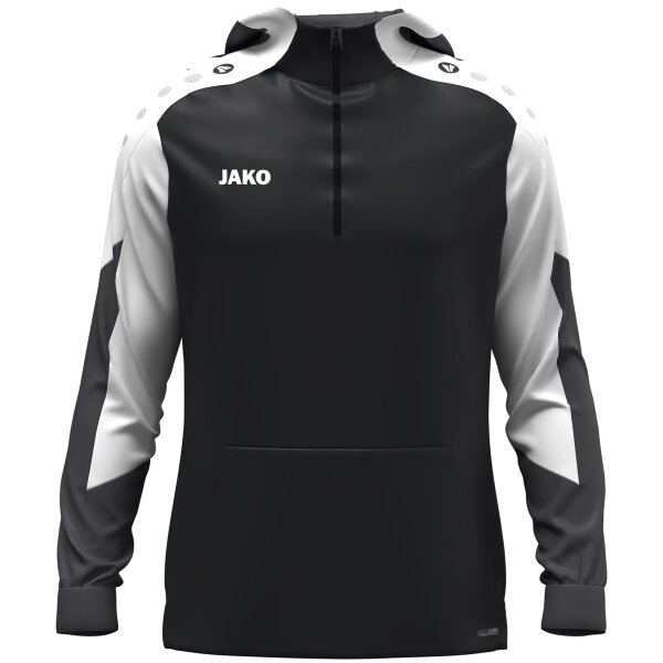 JAKO Zip Hoodie Dynamic schwarz/weiß/anthrazit