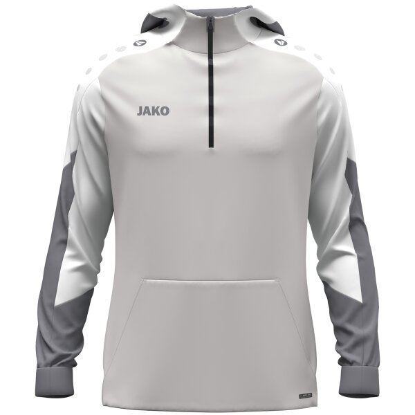 JAKO Zip Hoodie Dynamic hellgrau/weiß/grau