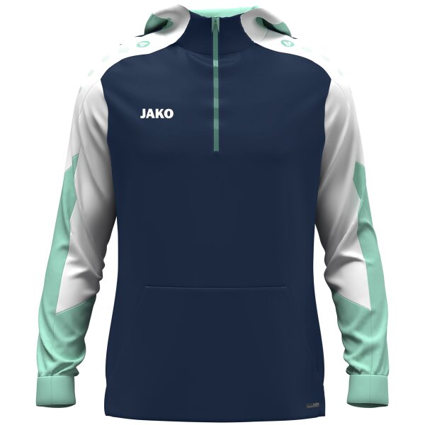 JAKO Zip Hoodie Dynamic marine/weiß/minze