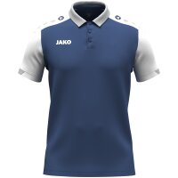 JAKO Polo Dynamic nachtblau/weiß/hellgrau
